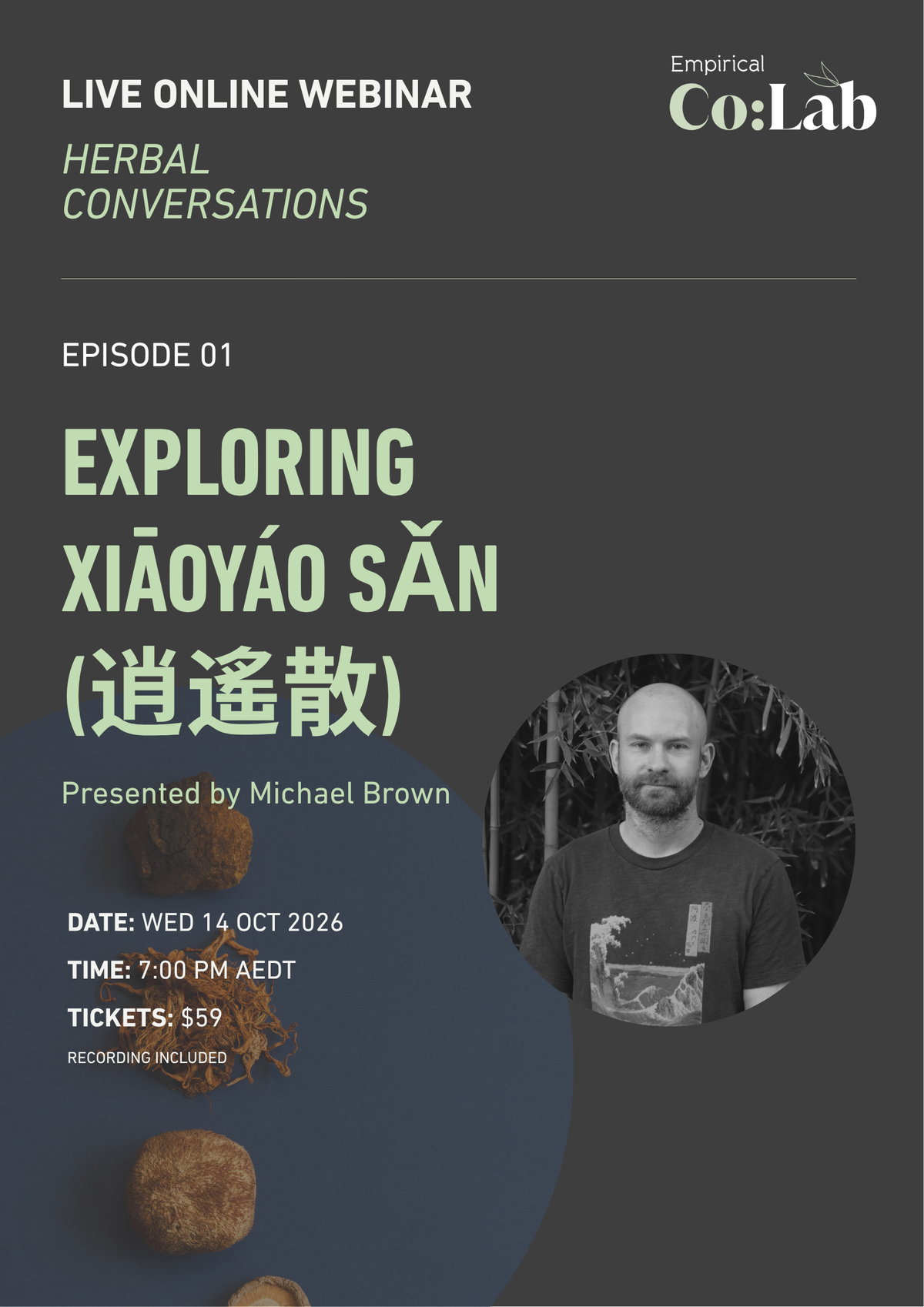 Exploring Xiāoyáo Sǎn 逍遙散 with Michael Brown a Co:Lab Webinar