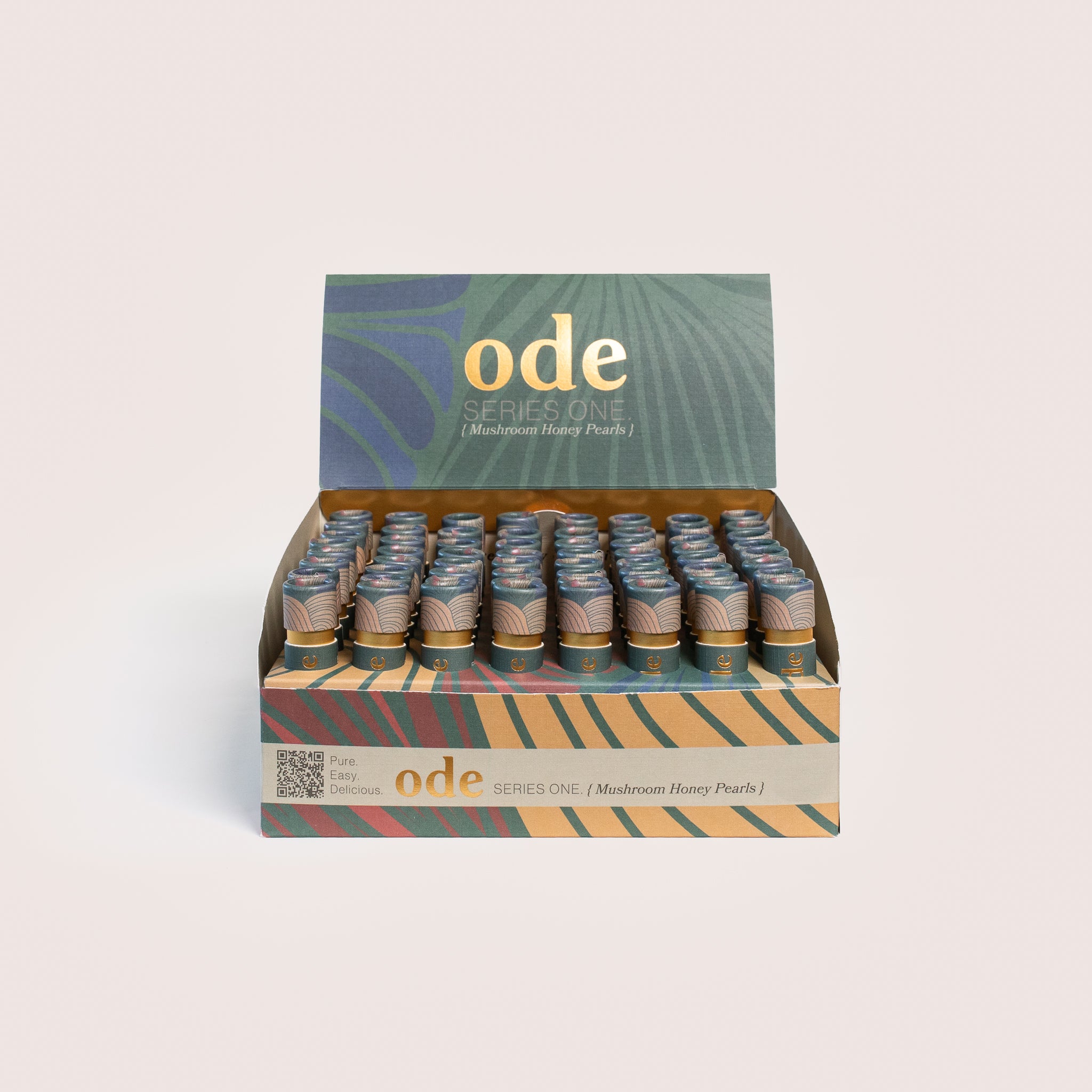 SAMPLE PACK MUSHROOM HONEY PEARLS - 64 x 1 day sample tubes & box