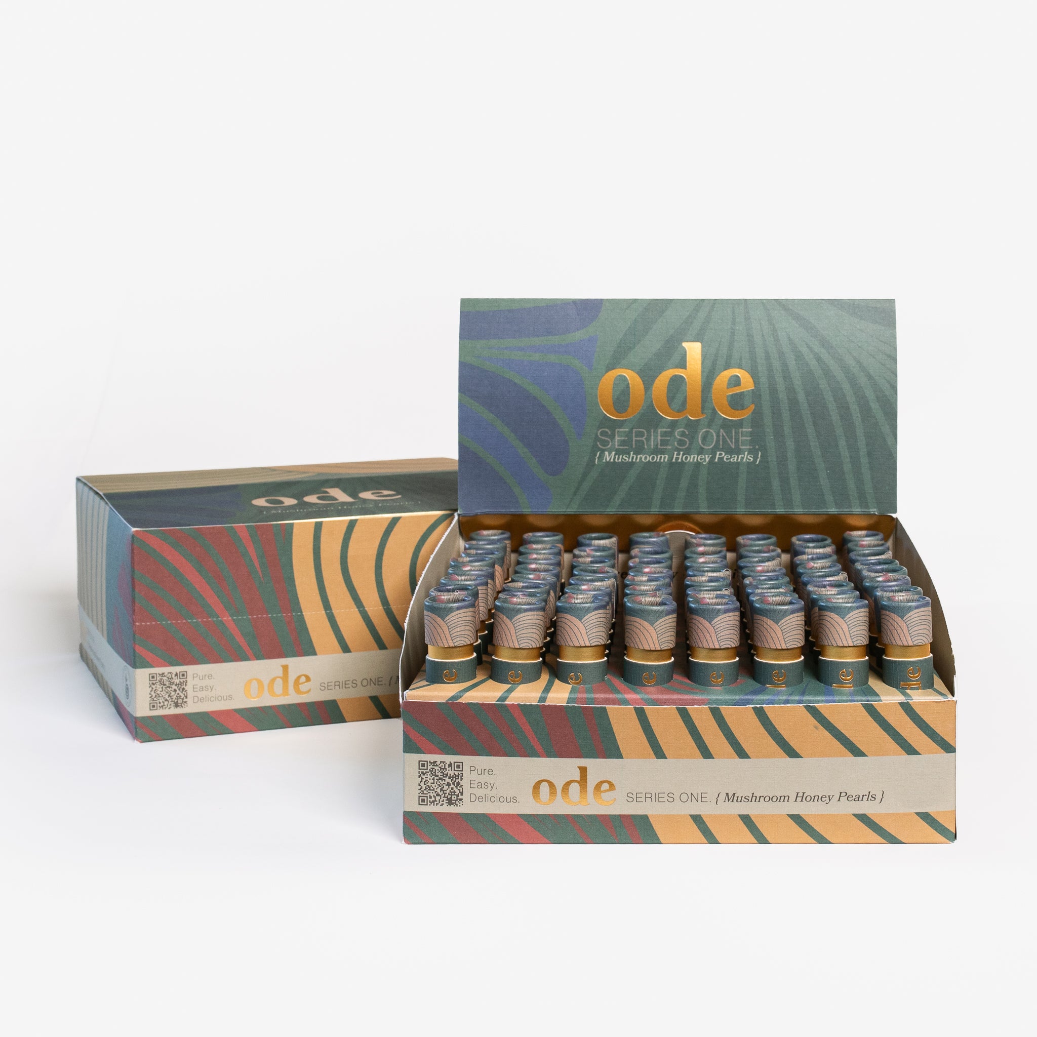 SAMPLE PACK MUSHROOM HONEY PEARLS - 64 x 1 day sample tubes & box